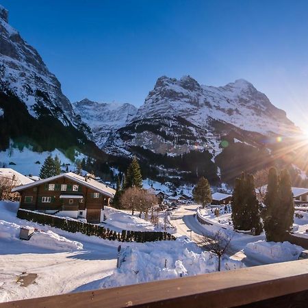 格林德瓦Atemberaubende Sicht Auf Eiger Nordwand公寓 外观 照片